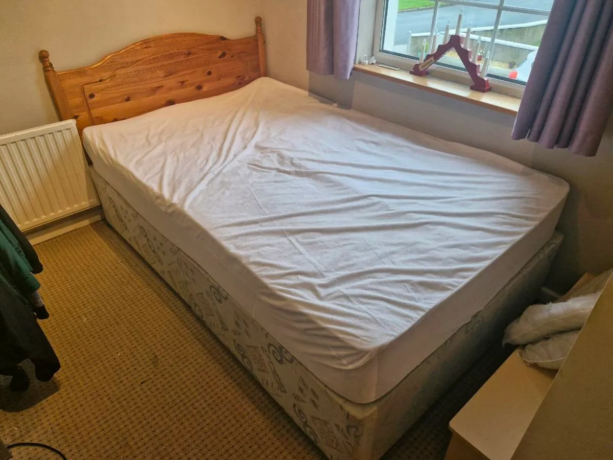Small Double bed frame and mattress