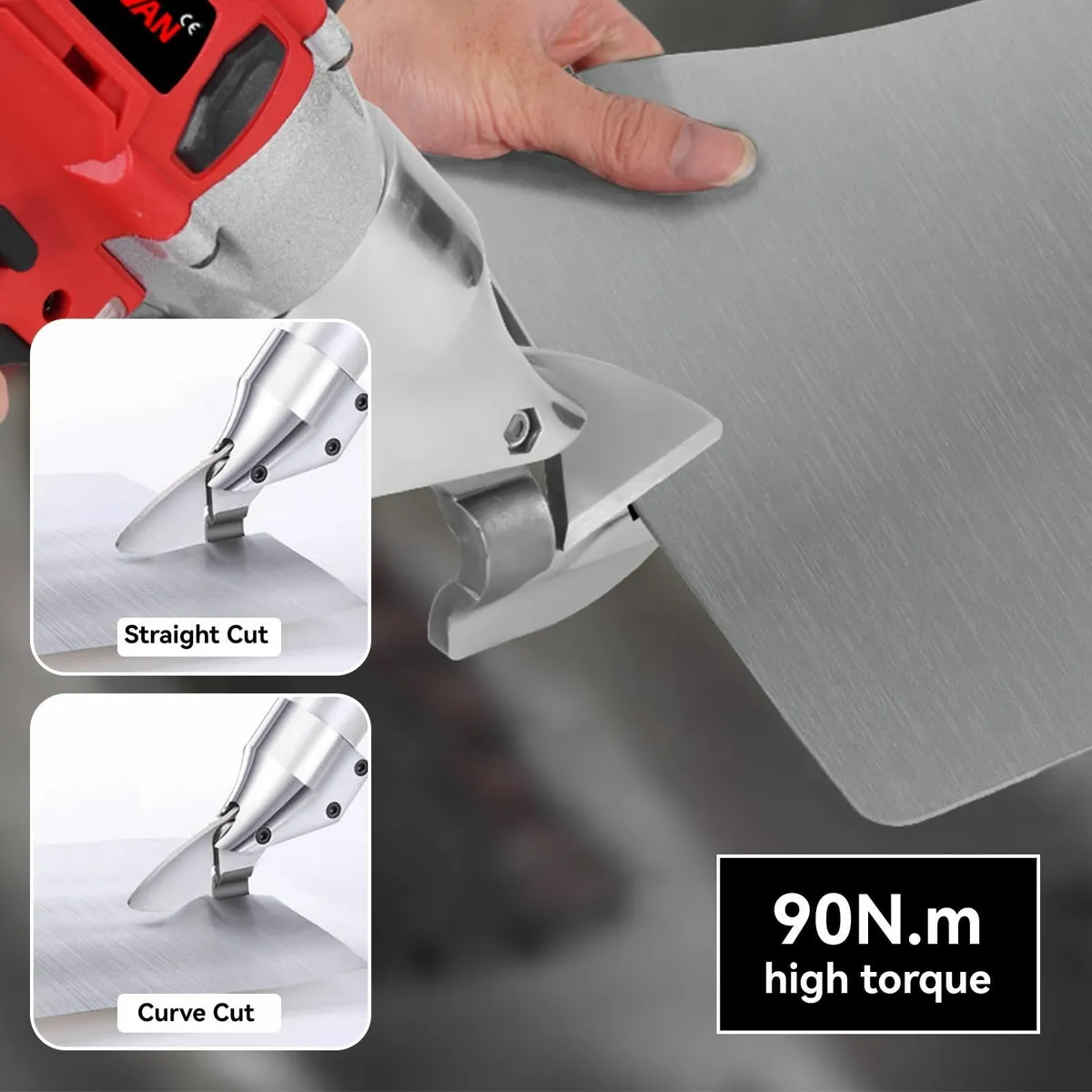 Metal Shears Cordless Sheet Electric Scissors for - Image 3