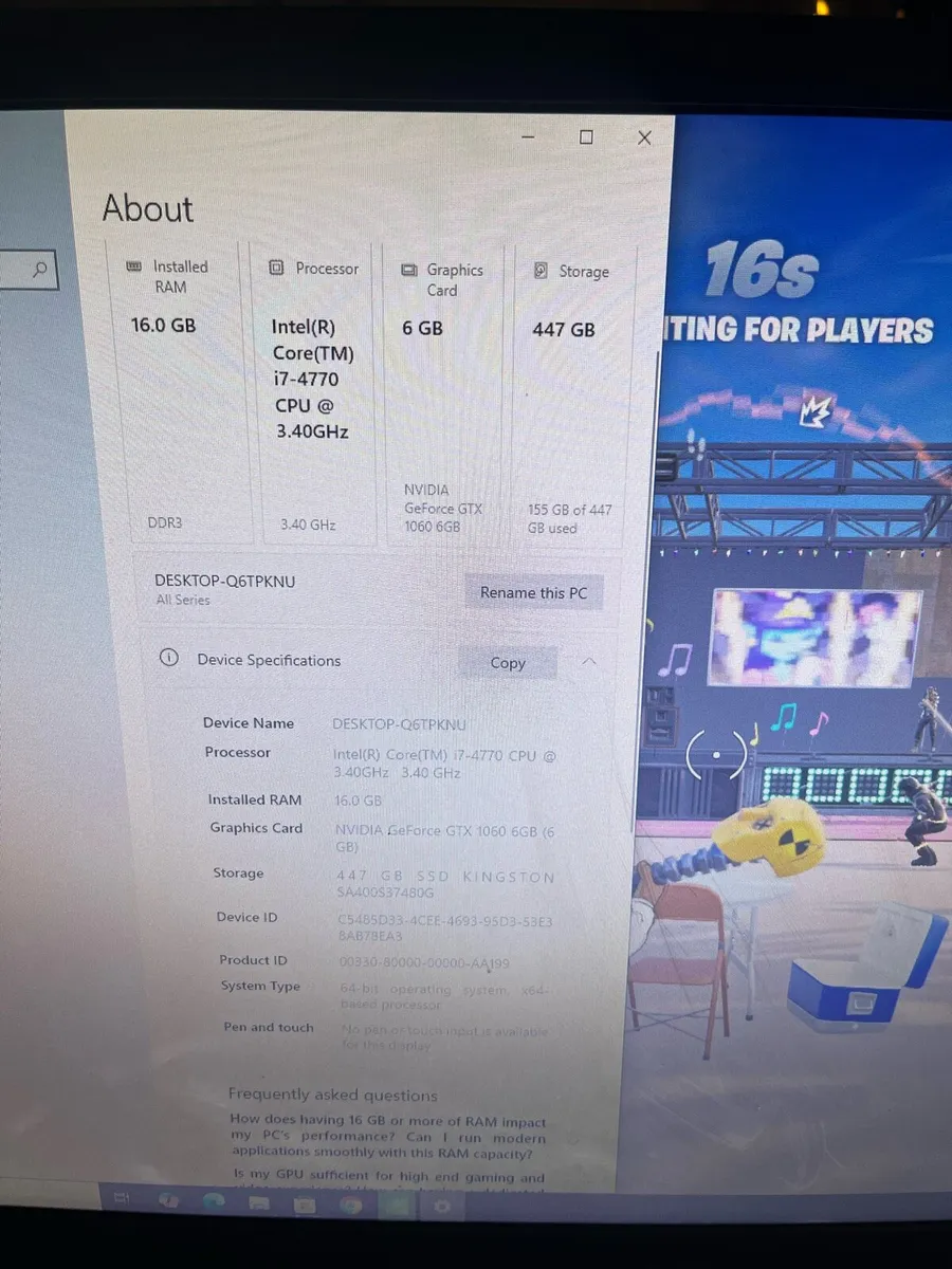 Full gaming i7 pc - Image 4