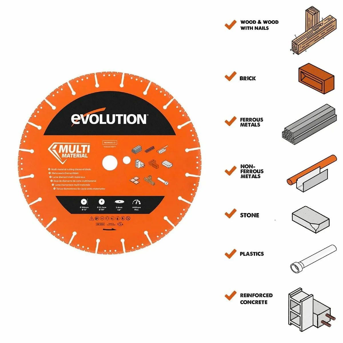 MD300SEG-CS Multi Material Diamond Blade For Disc - Image 2