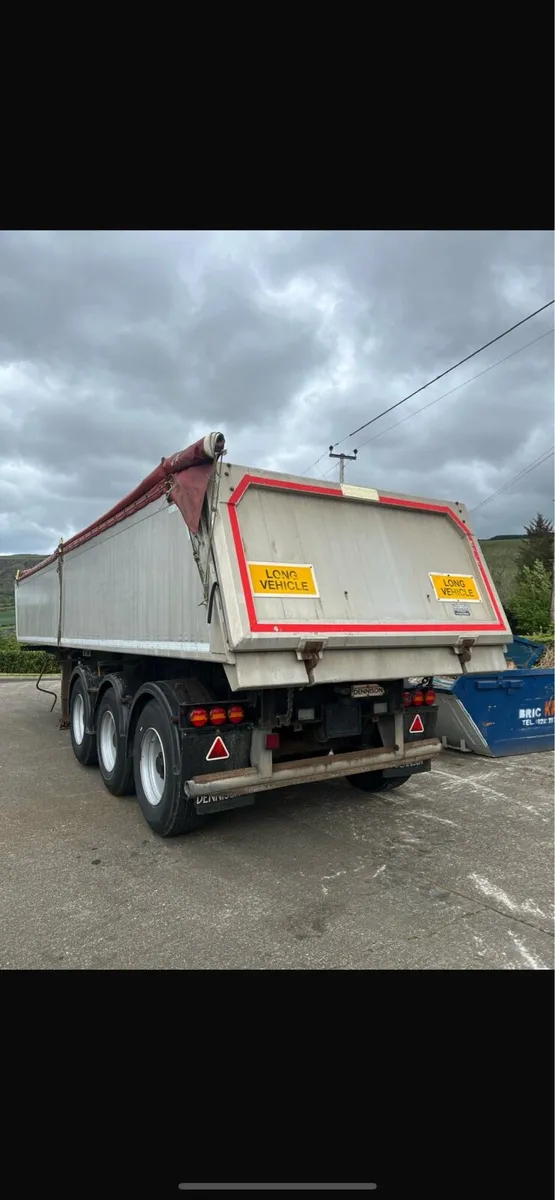 2007 dennison alloy aggregate tipping trailer - Image 1