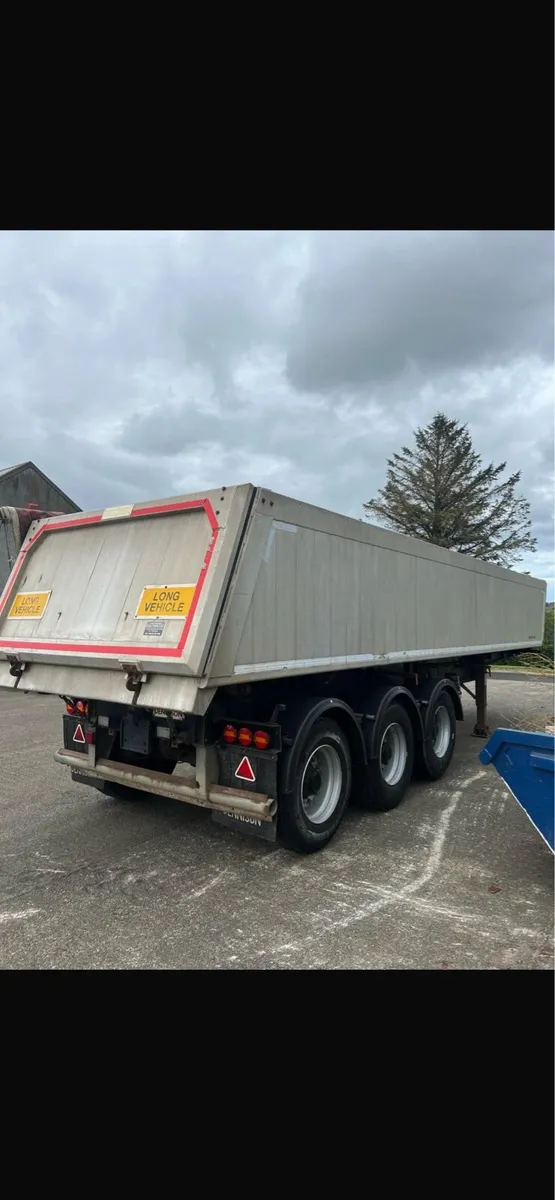 2007 dennison alloy aggregate tipping trailer - Image 2