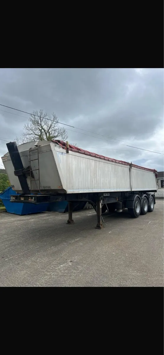 2007 dennison alloy aggregate tipping trailer - Image 3