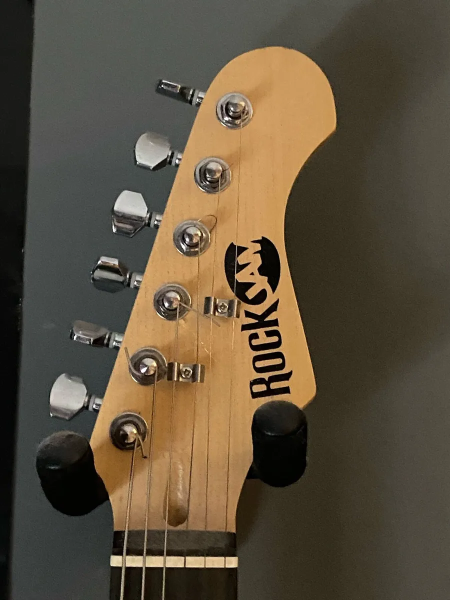 Black and White Electric Guitar - Image 3