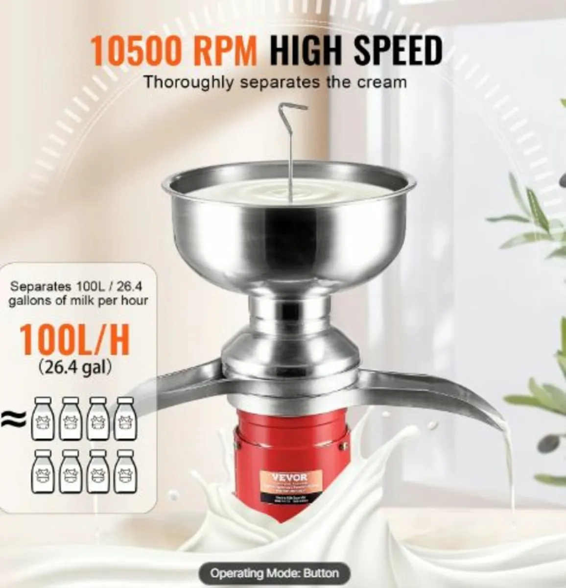 Milk Cream Centrifugal Separator, 304 Stainless - Image 2