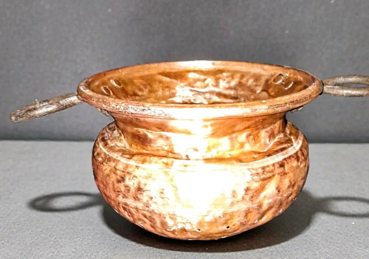 Large 19th century copper colander 40cm - Image 1