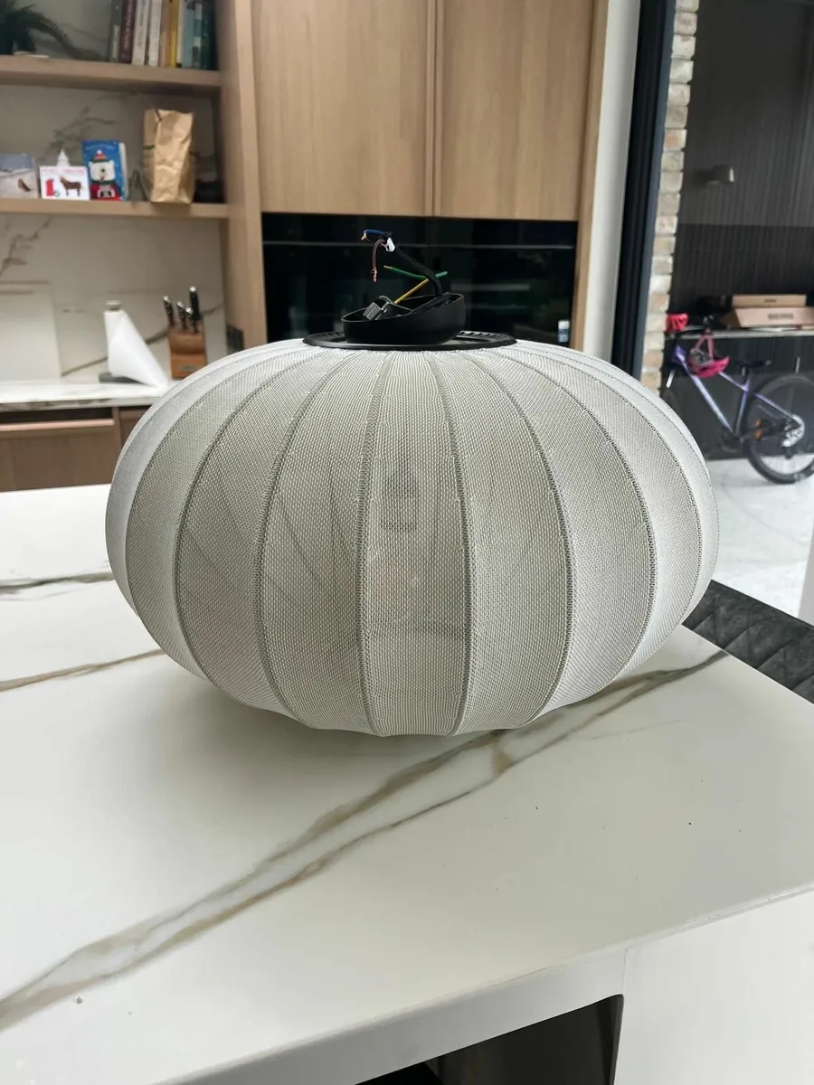 Knit-Wit 57 Oval Pendant Pearl White - Made By Han - Image 1