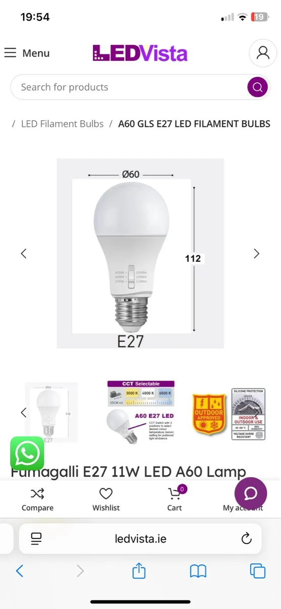 Fumagali bulbs E27 - Image 1