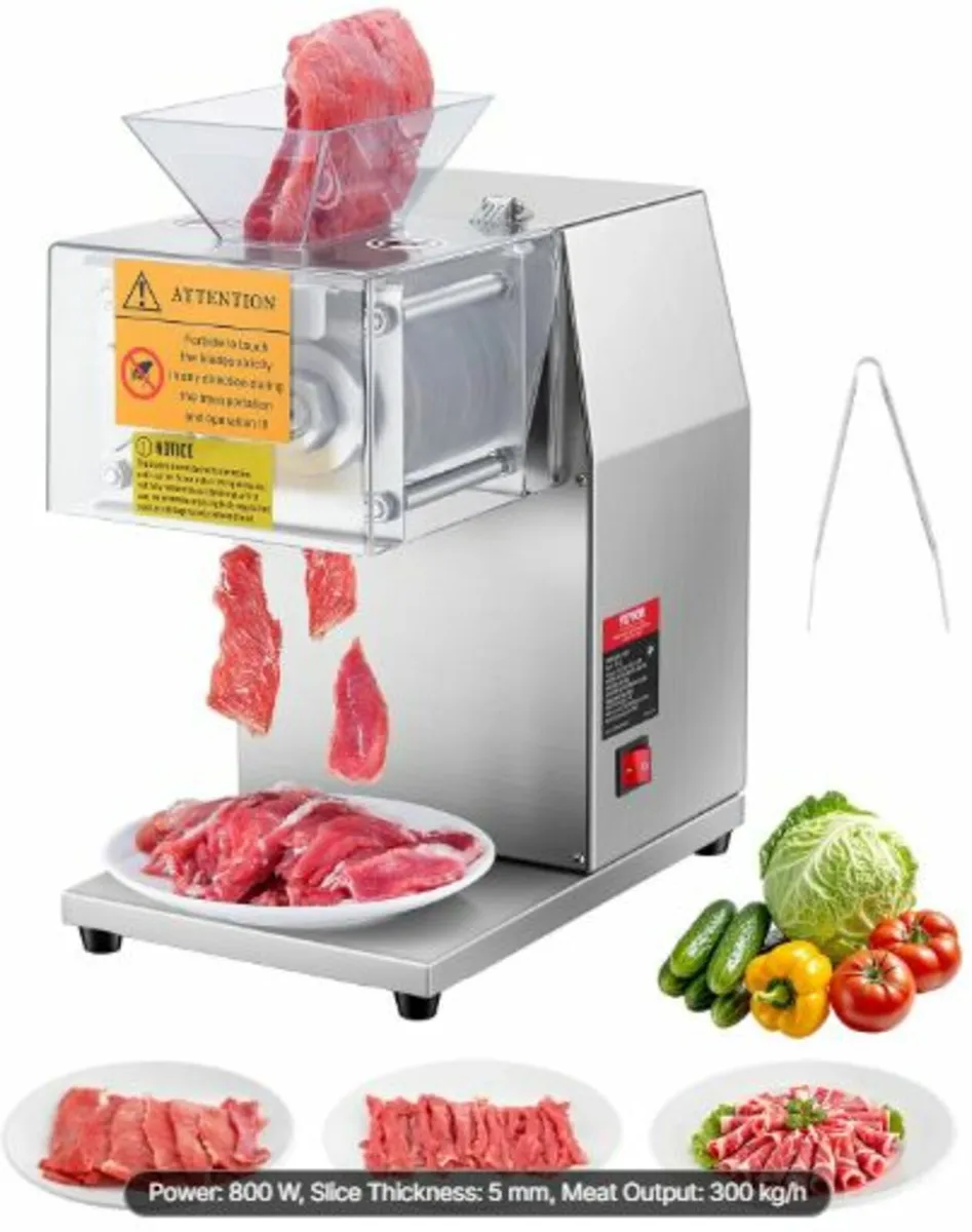 Meat Cutter Machine, 850W Meat Slicer, 551 lb/h - Image 1