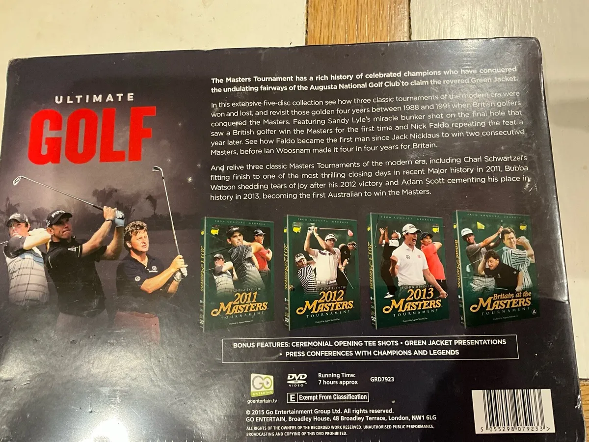 GOLF-Limited Edition-5 DVD Ultimate Set. NEW - Image 3