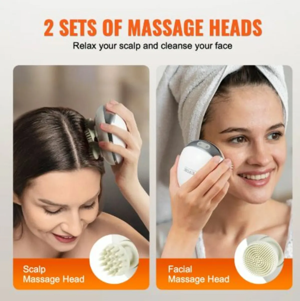 Electric Scalp Massager with Heat, Rechargeable - Image 2