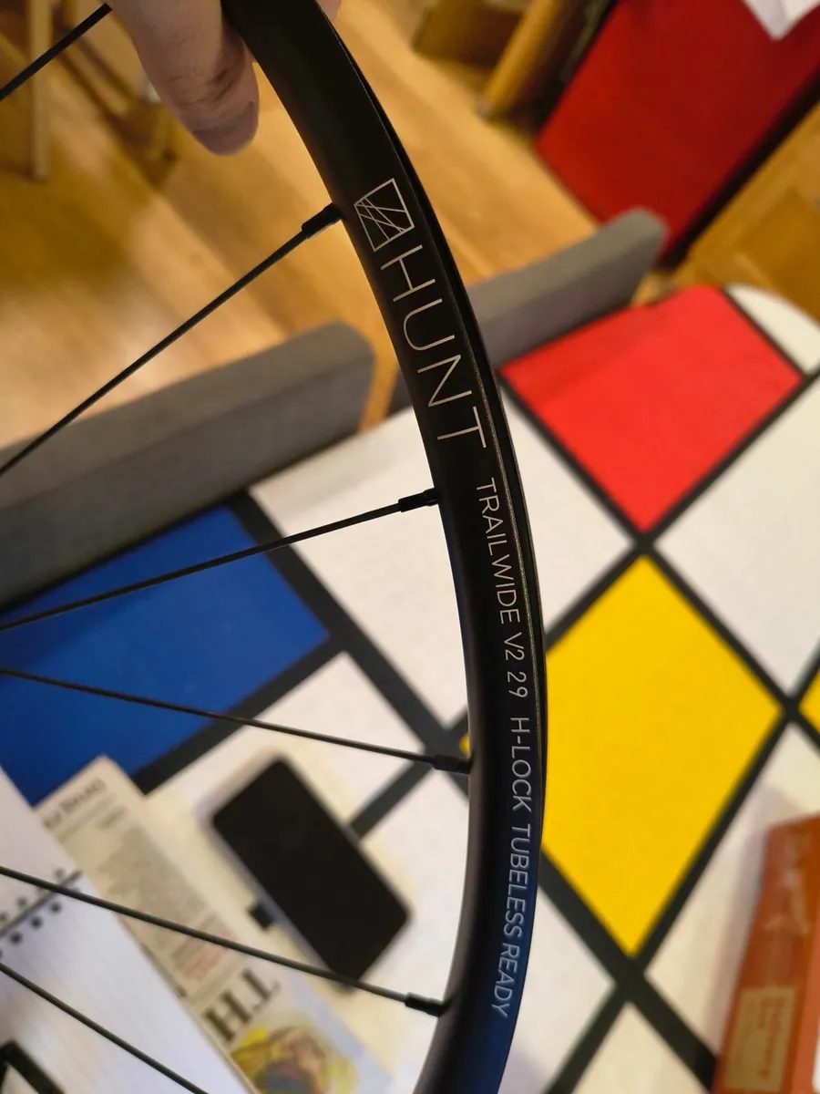 Hunt trail wide 29" wheel set. - Image 1