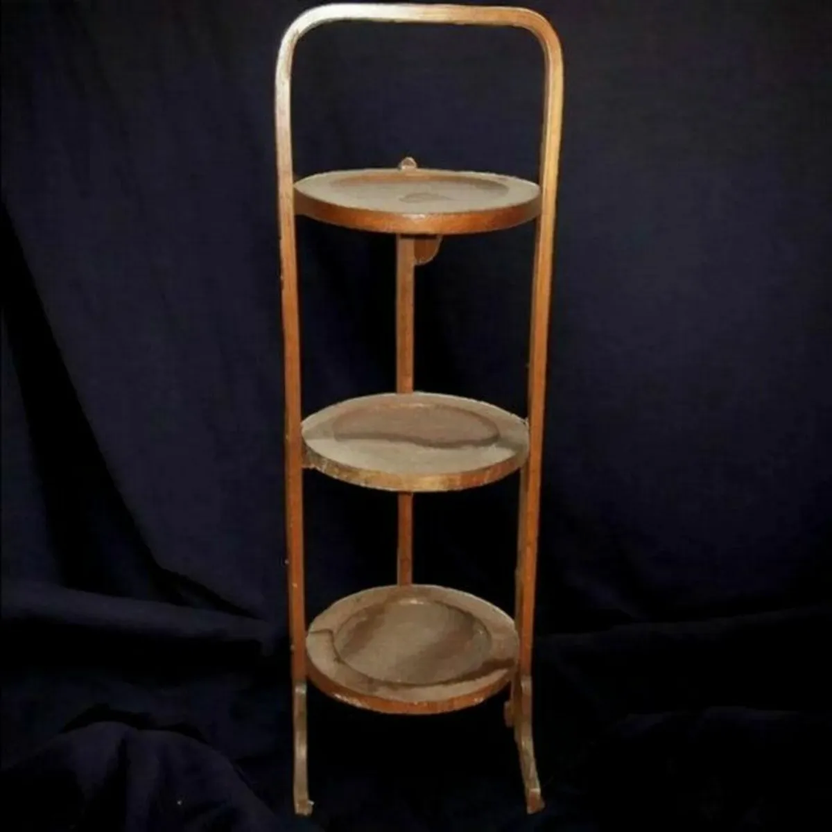 Vintage Wooden Folding Stand - Image 1