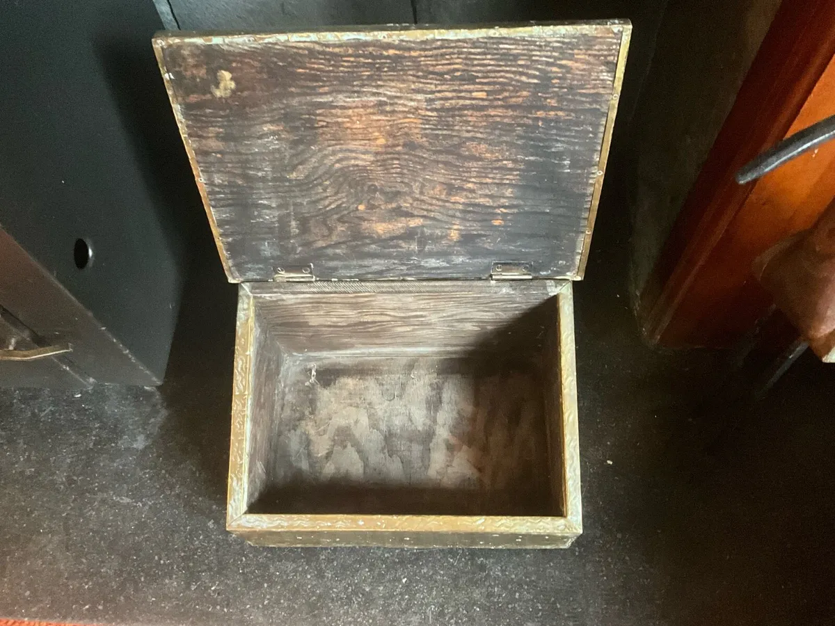 Antique Brass Bonzo Slipper Box 1920s - Image 2