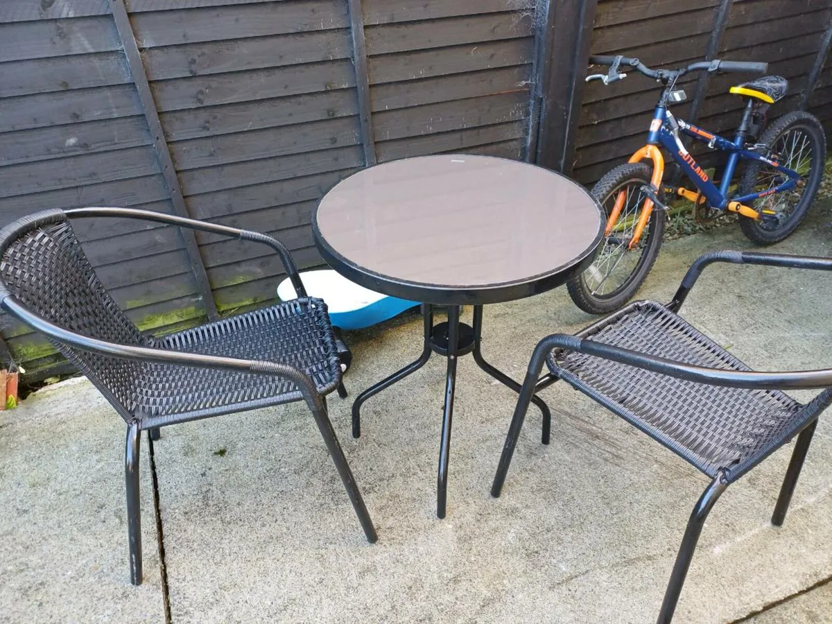 Rattan Bistro Garden Set - Image 1