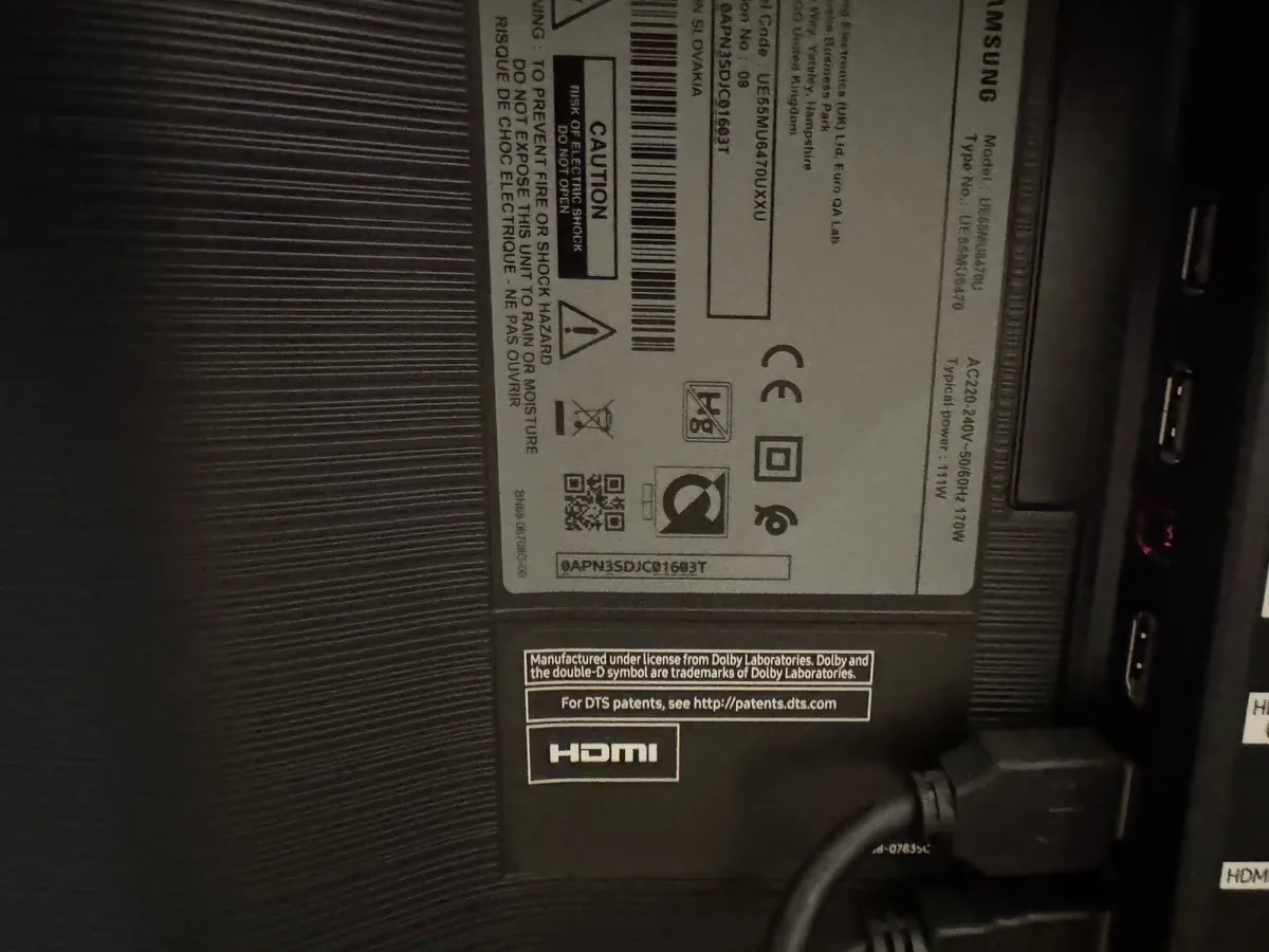 Samsung 55” Smart TV - Image 3