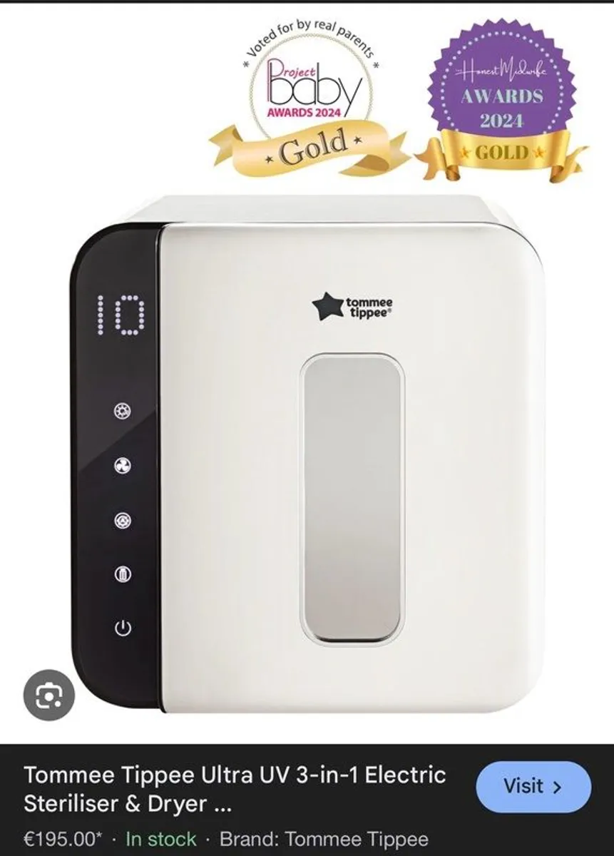 Tommee Tippee bottle prep & UV Sterliaser - Image 3