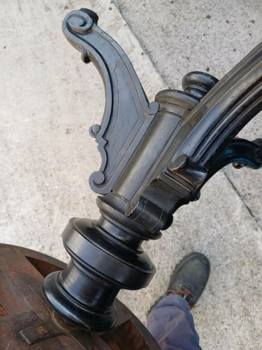19th Century French Ebonised Piano Stool - Image 4