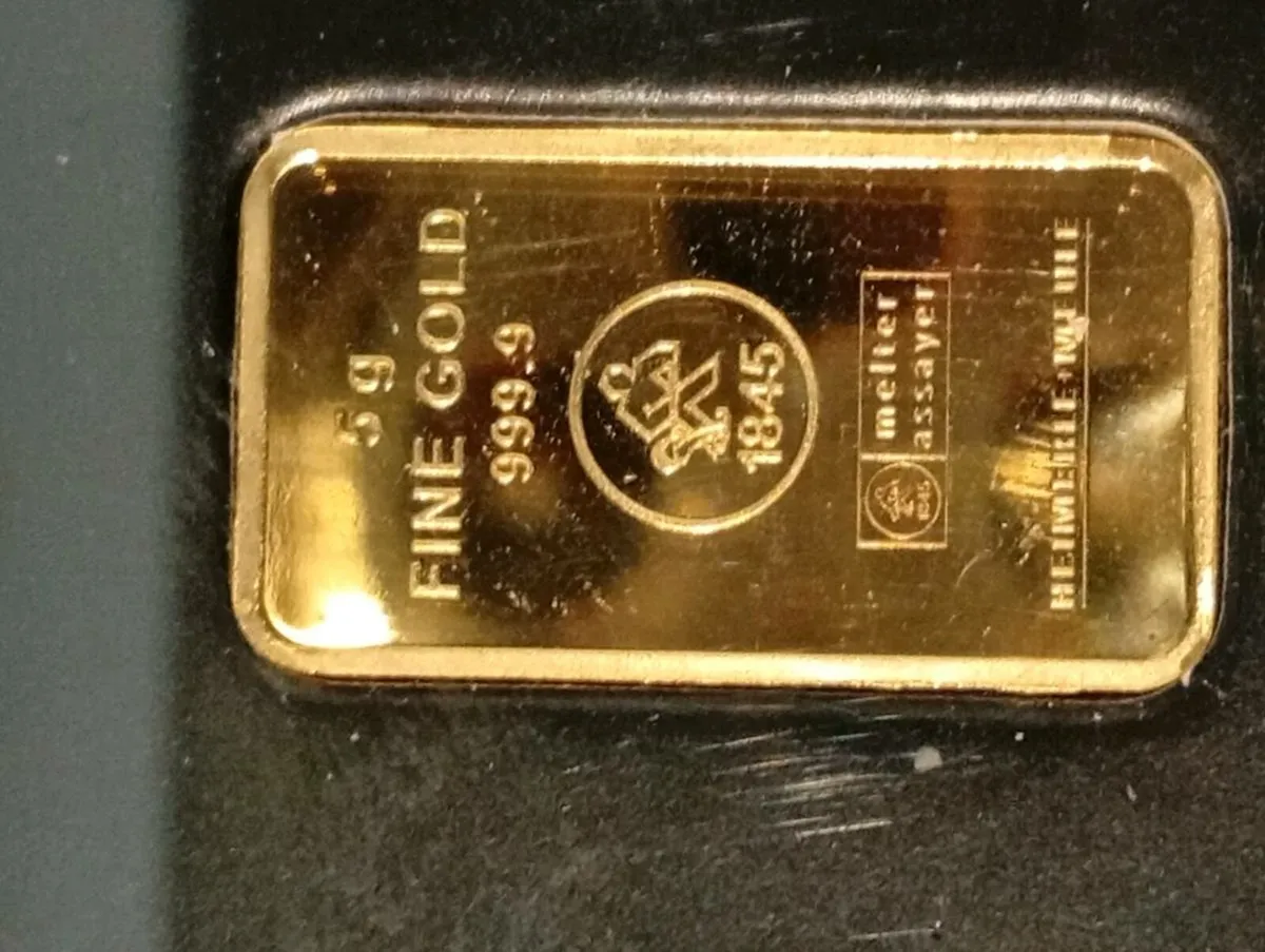 Gold Bars 5gm 9999 Fine - Image 1