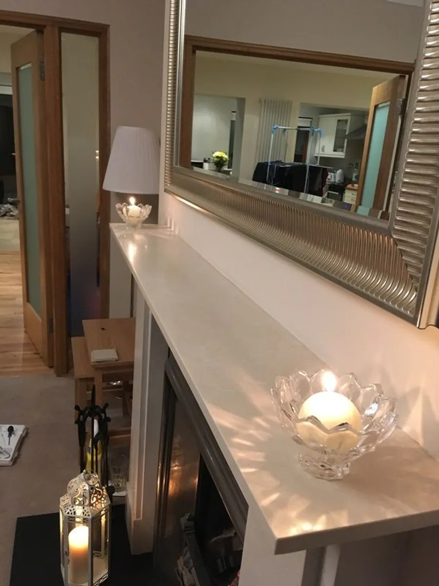 Large metal framed wall mirror, from ikea - Image 3