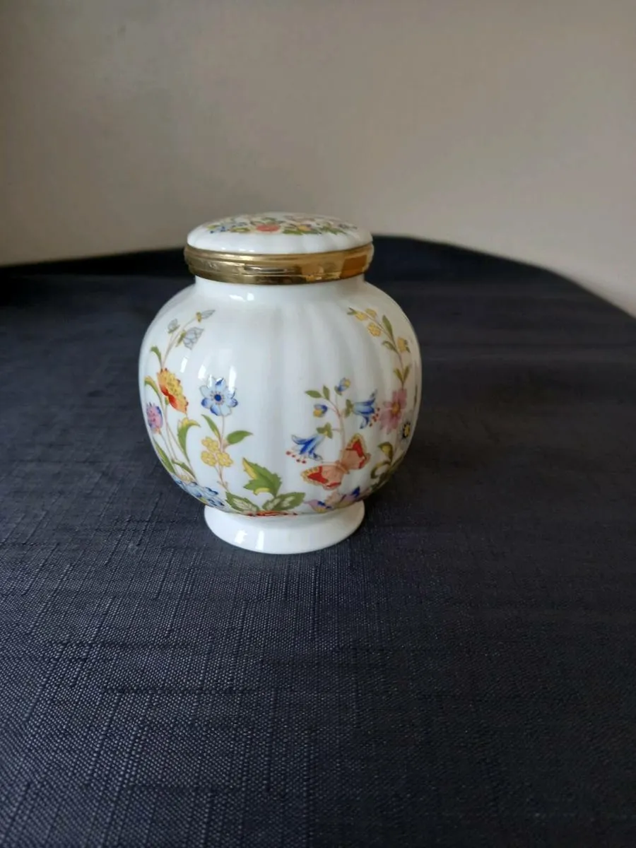 2 Aynsley Trinket Pot With Hinged Lid's - Image 3