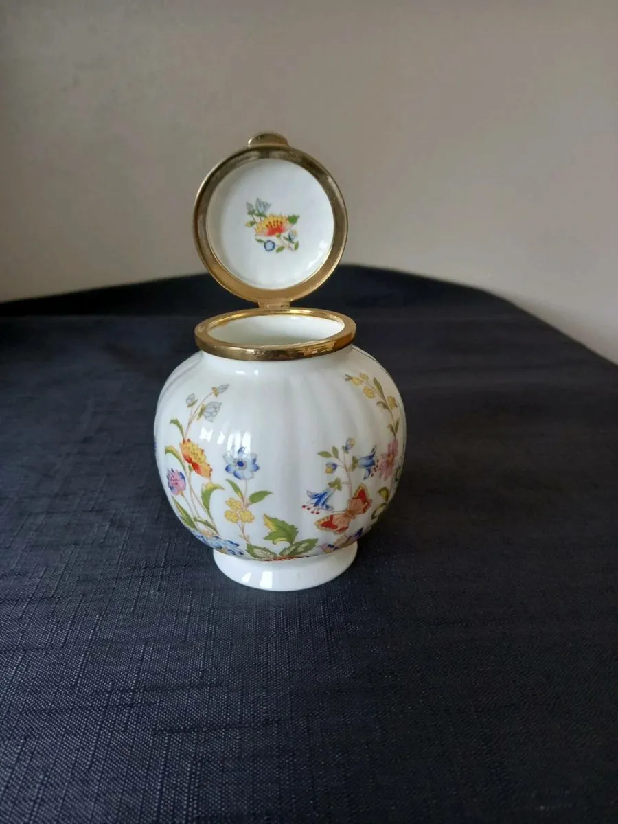 2 Aynsley Trinket Pot With Hinged Lid's - Image 4