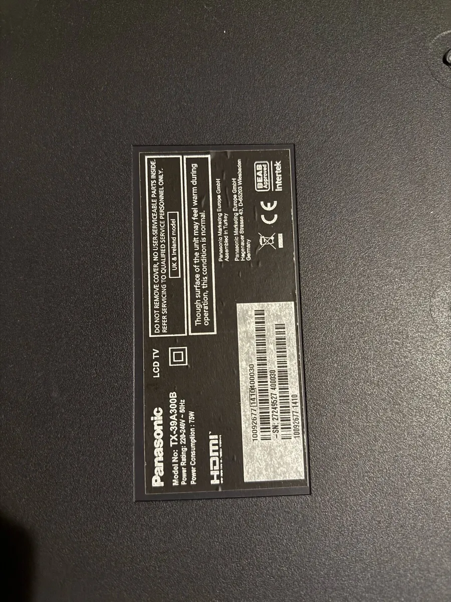 Panasonic Viera A300 39” LCD TV - Image 2