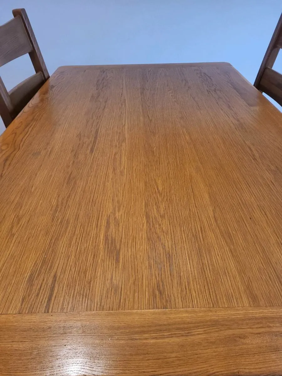 Oak Table and 6 Chairs - Image 2