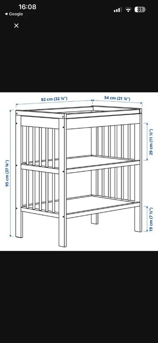Ilea Gulliver baby changing table - Image 3