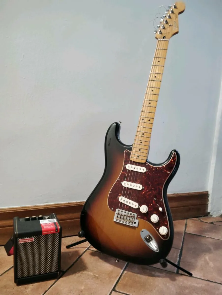Fender Stratocaster and Spark Mini amp - Image 2