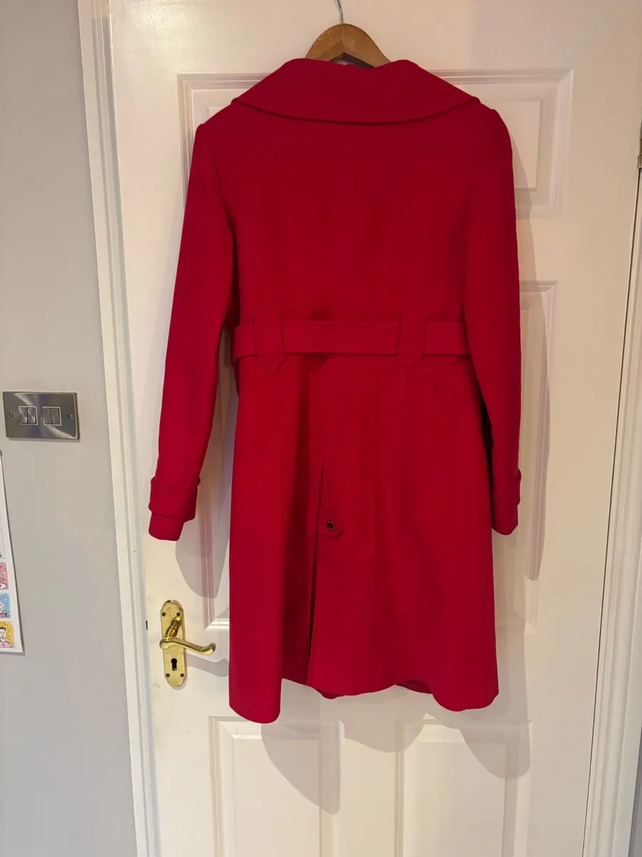 Karen Millen ladies red coat - Image 2
