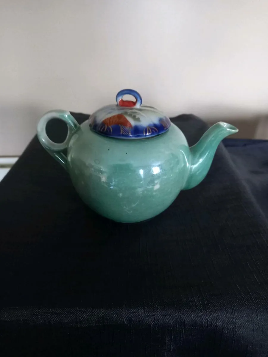 Turquoise Colour Teapot - Image 1