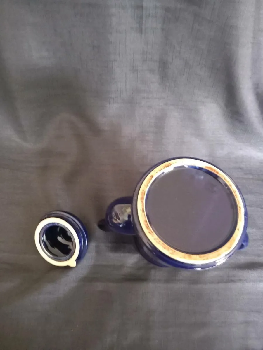 Cobalt Blue Ceramic Teapot - Image 4