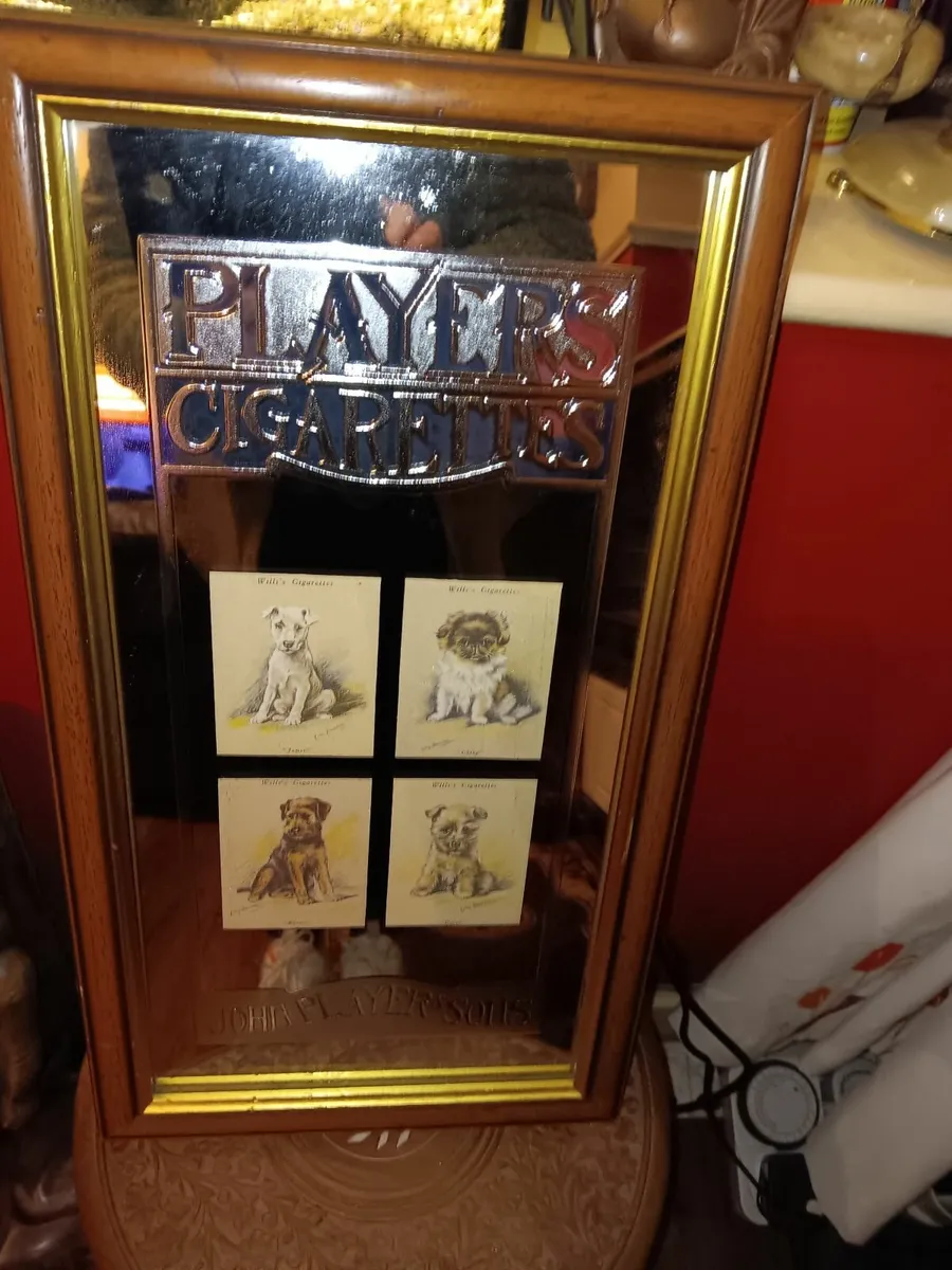 Vintage advertising mirror - Image 1