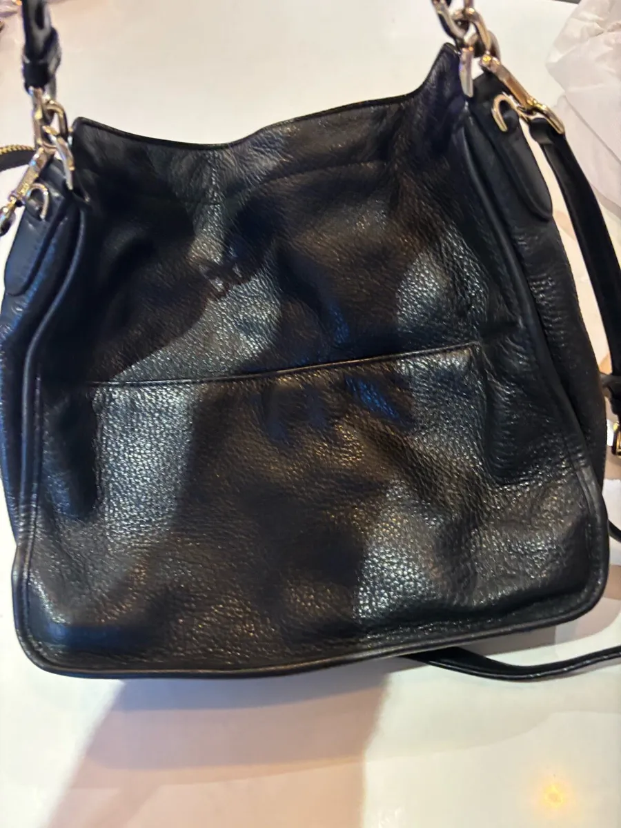 Michael Kors black leather bag - Image 4