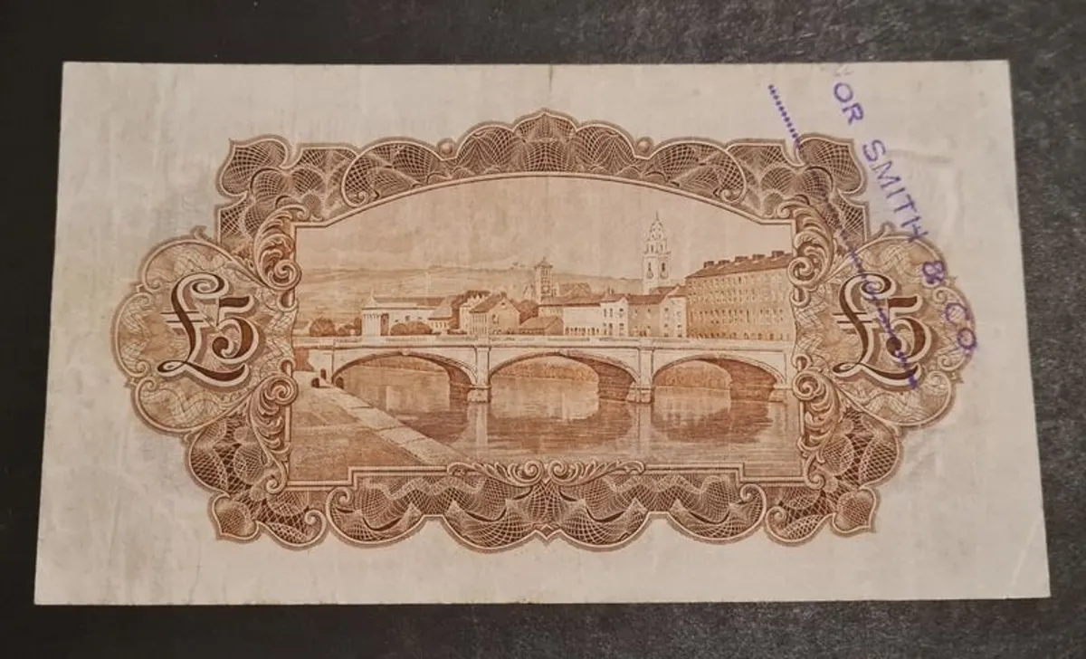 Ireland 1931 Currency Commission 5 Pound Royal Bank Limited Ploughman - Image 4