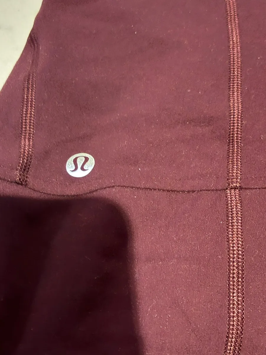 Lululemon burgundy zip gym hoodie - Image 2