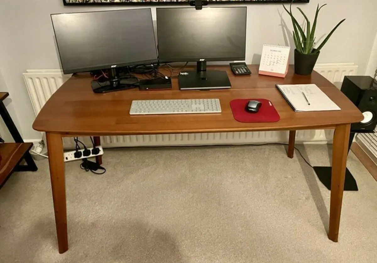 Dining Table or Home Office Desk. 150x80cm Seats 4 - Image 1