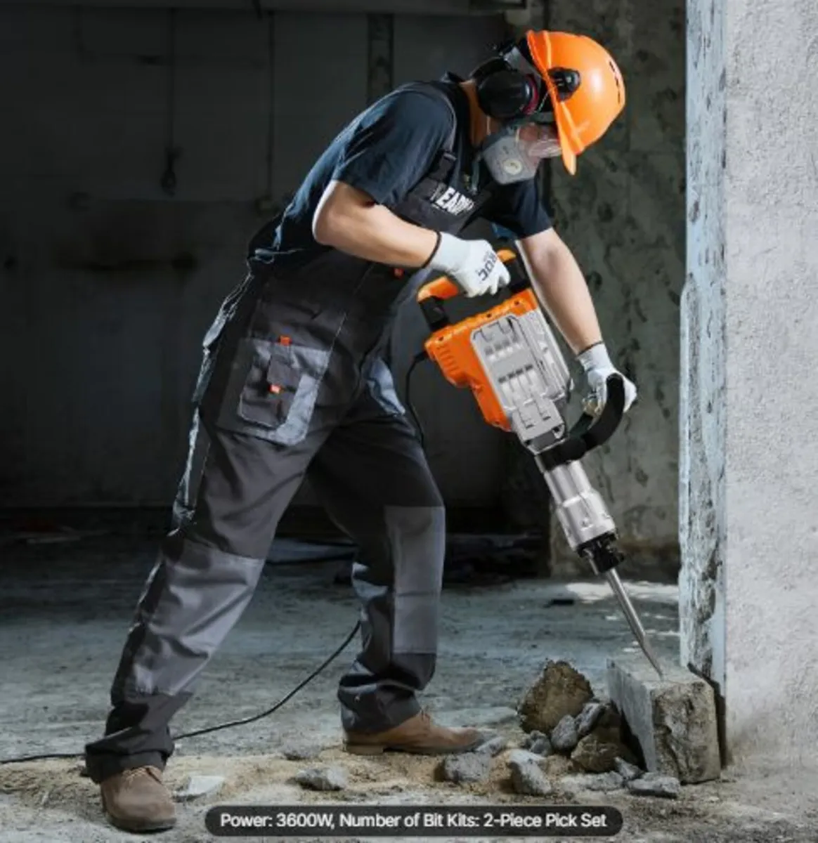 Demolition Jack Hammer, 3500W Jack Hammer Concrete - Image 4