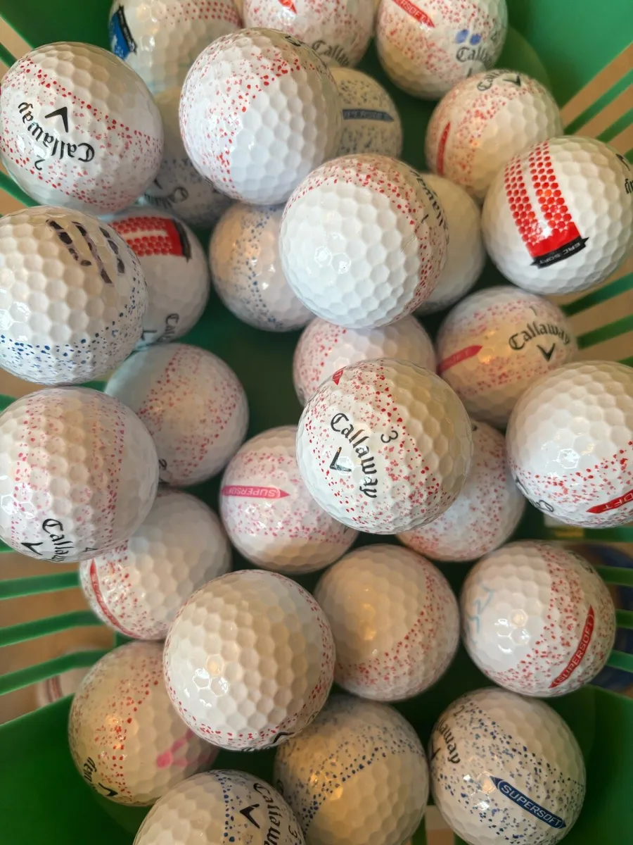 30 Callaway Splatter Supersoft Golf Balls Grade A
