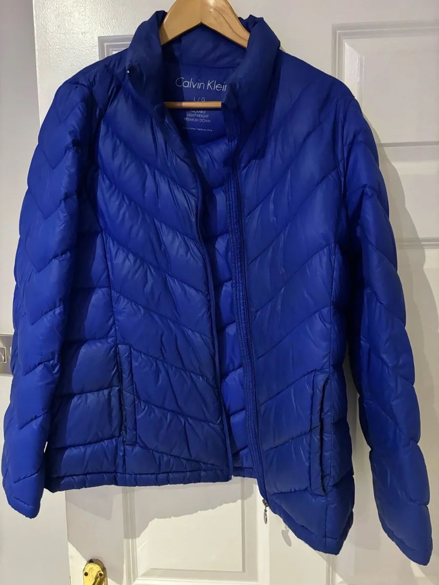 Calvin Klein blue ladies lightweight jacket size L - Image 1
