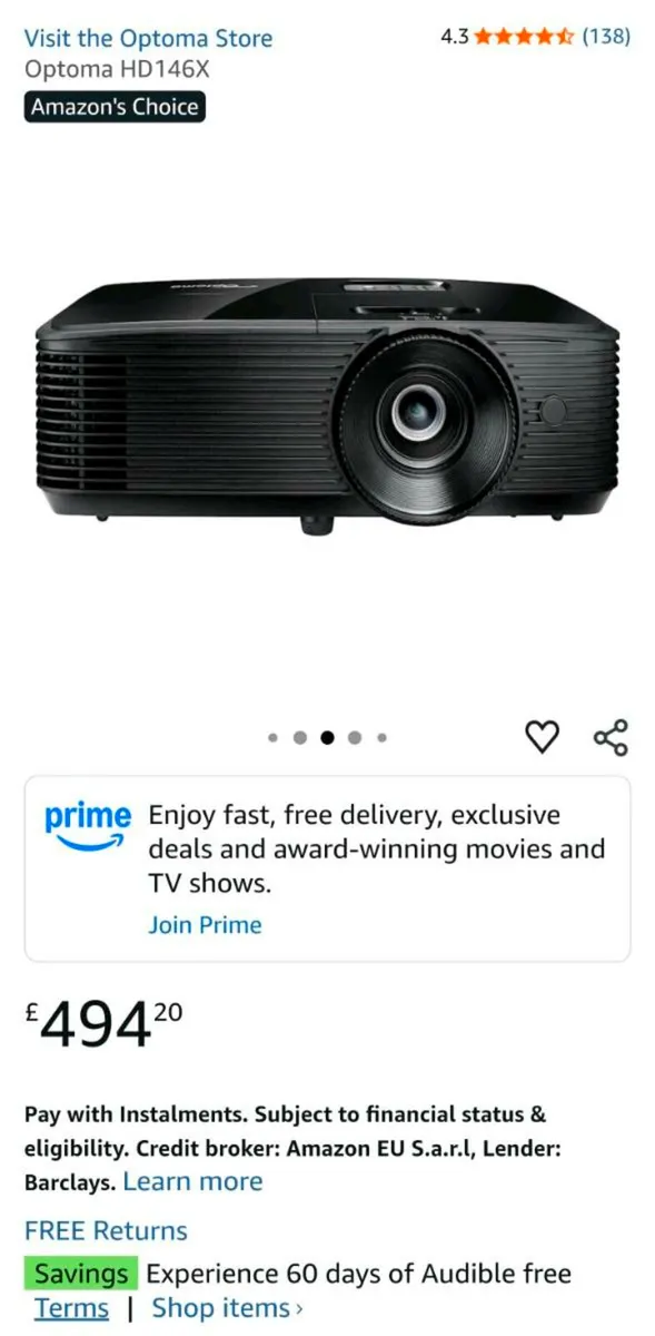 Optoma projector. 1080P HD - Image 3