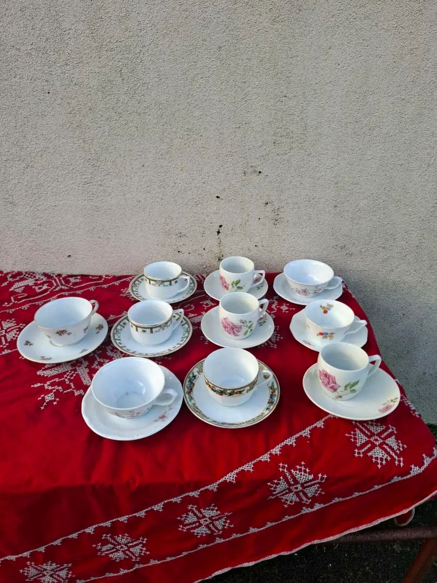 10 mix and match china tea cups postage possible - Image 1