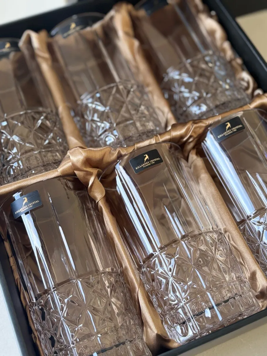 Brand New Killarney Crystal Glasses - Image 2