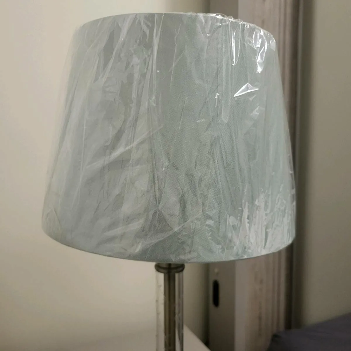 Lamp with Teal Lampshade - Image 3