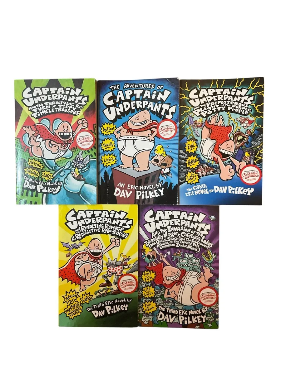 5 captain underpants books