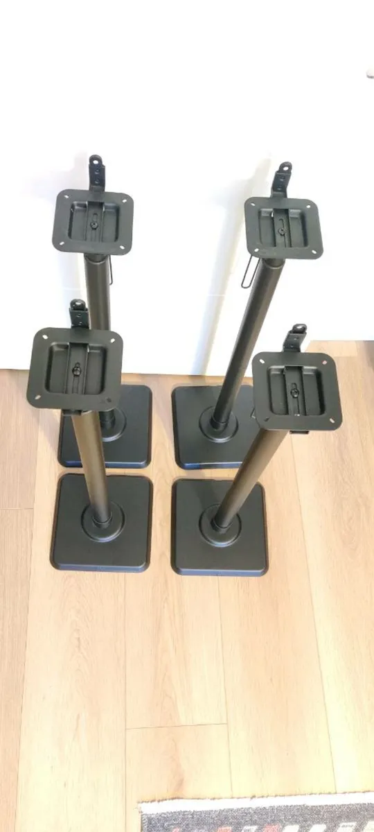 4 Speaker Stands for Home Theatre - Image 1