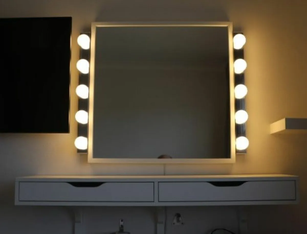 Ikea Ekby Alex With Ledsjo LED Wall Lamps - Image 1