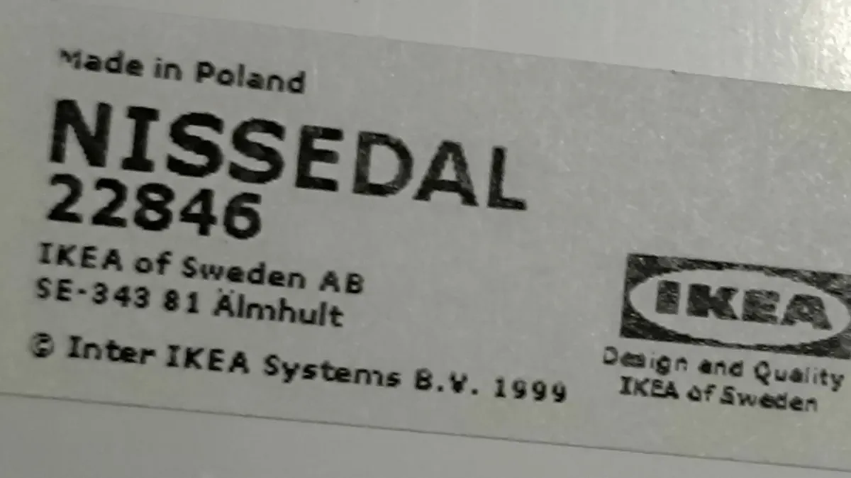 Ikea Nissedal White Mirror + 2 x Musik wall lights - Image 4