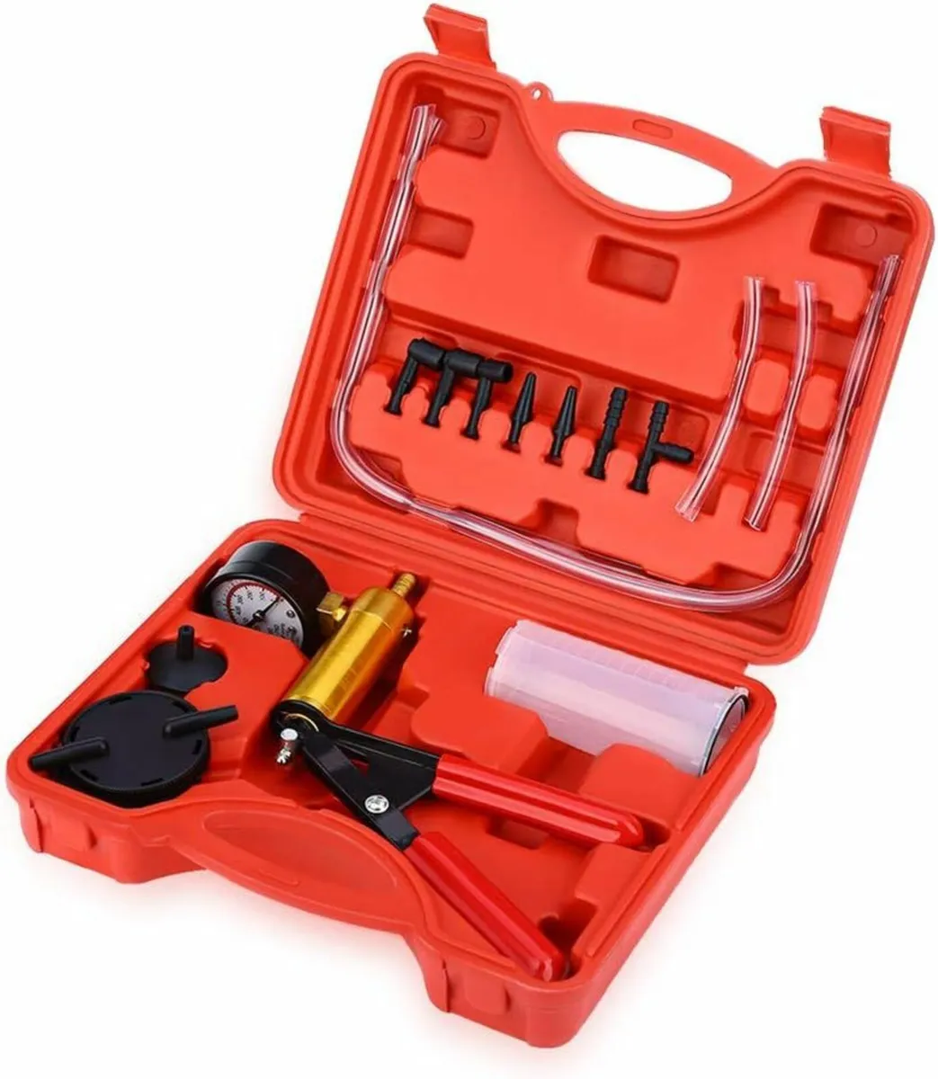 Brake Bleeding Kit, Hand Held Vacuum Pump Pressure